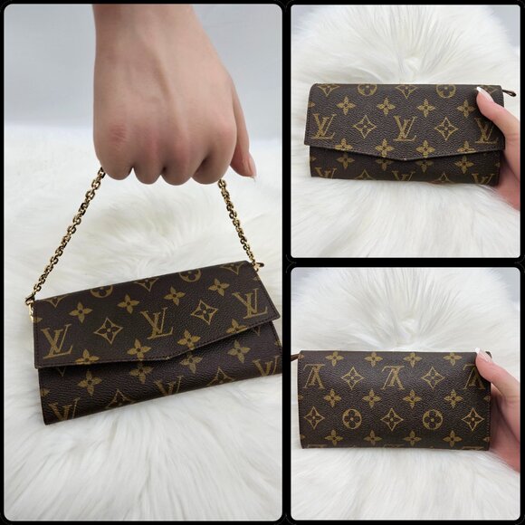 LV `Monogram Flap Porte Tresor Wallet - Picture 6 of 17